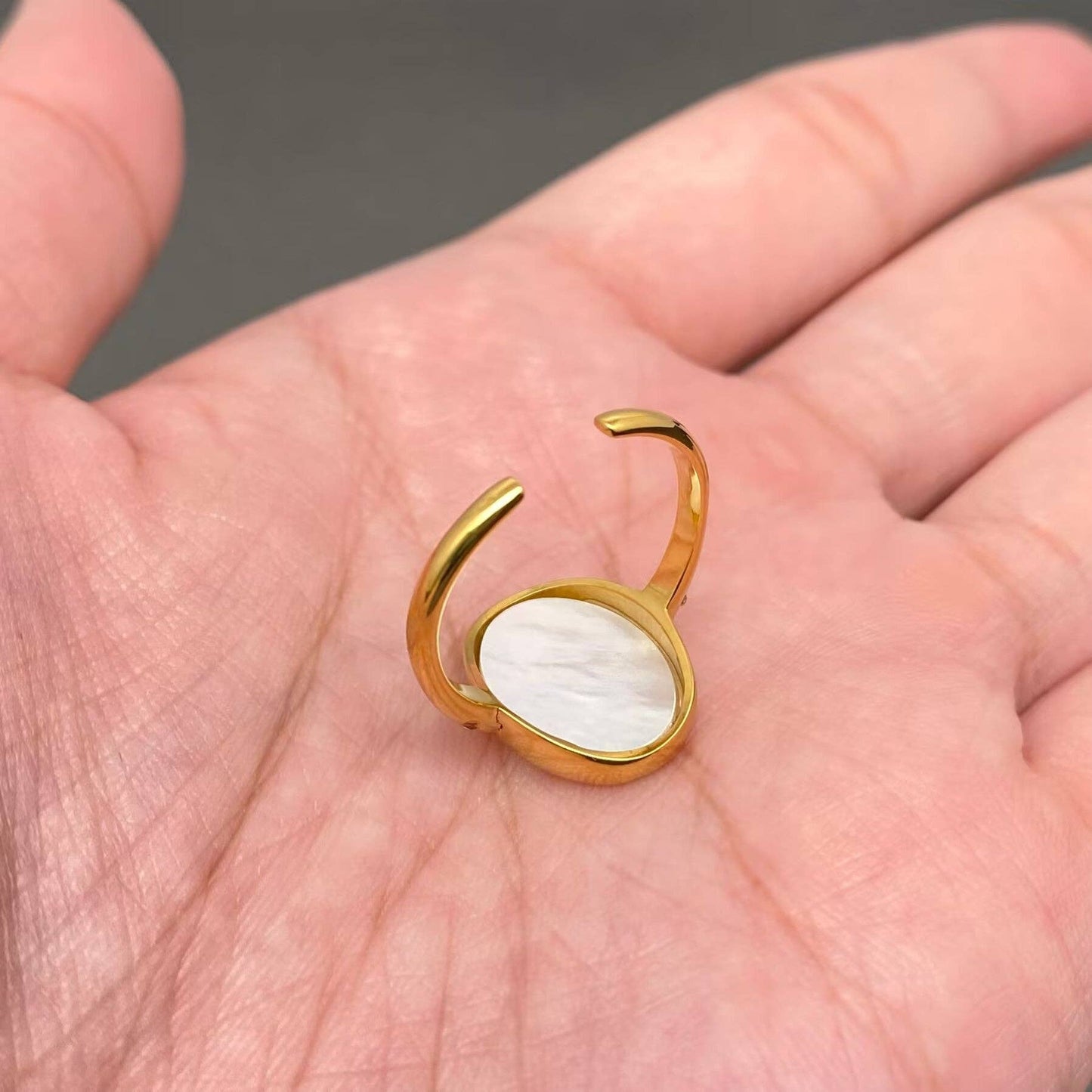 Inlaid Shell Sun Ring