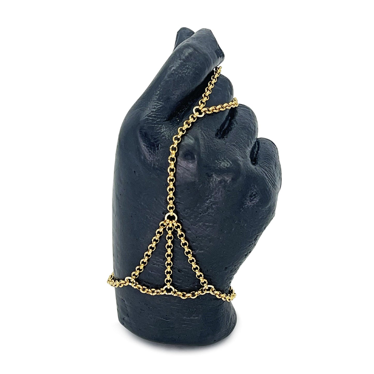 Golden Serpent Hand Chain