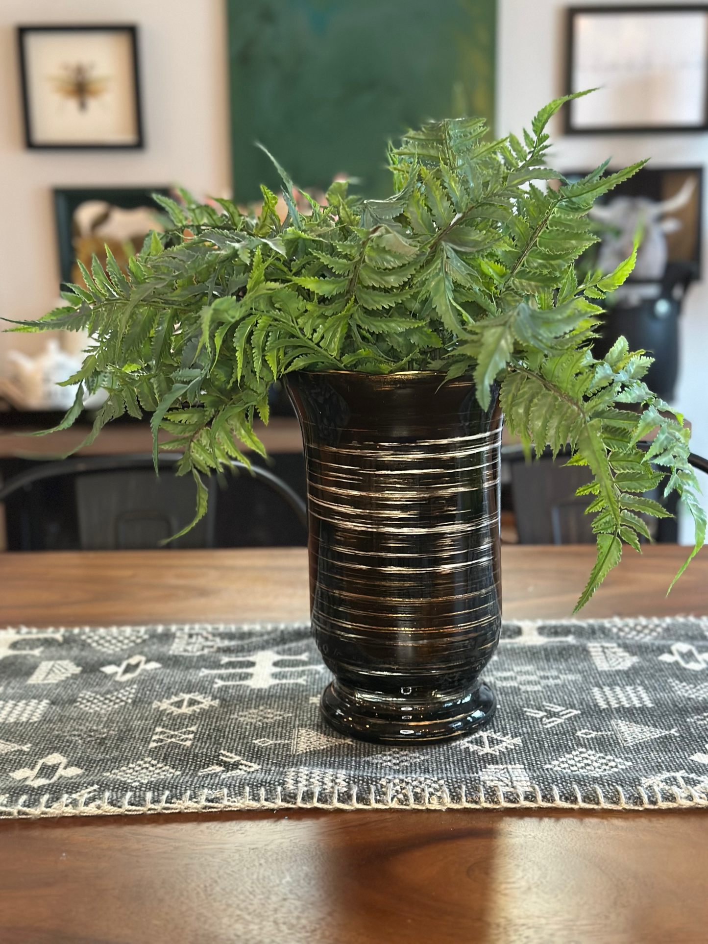 Shadowglass Pedestal Vase