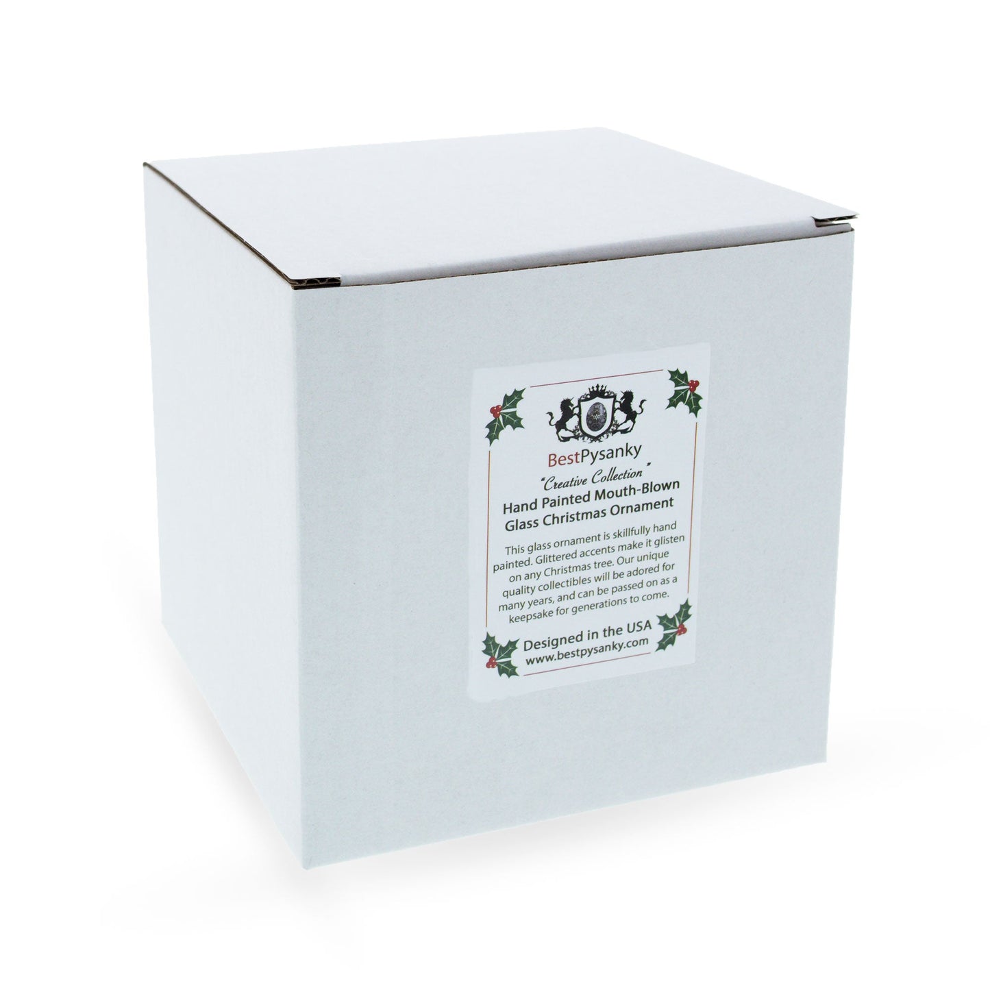 Elegant Perfume Bottle Glass Christmas Ornament