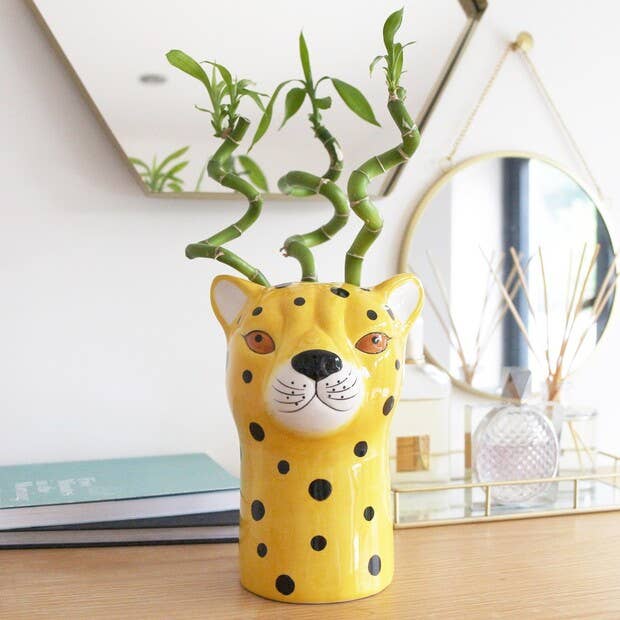 Leopard Guardian Vase