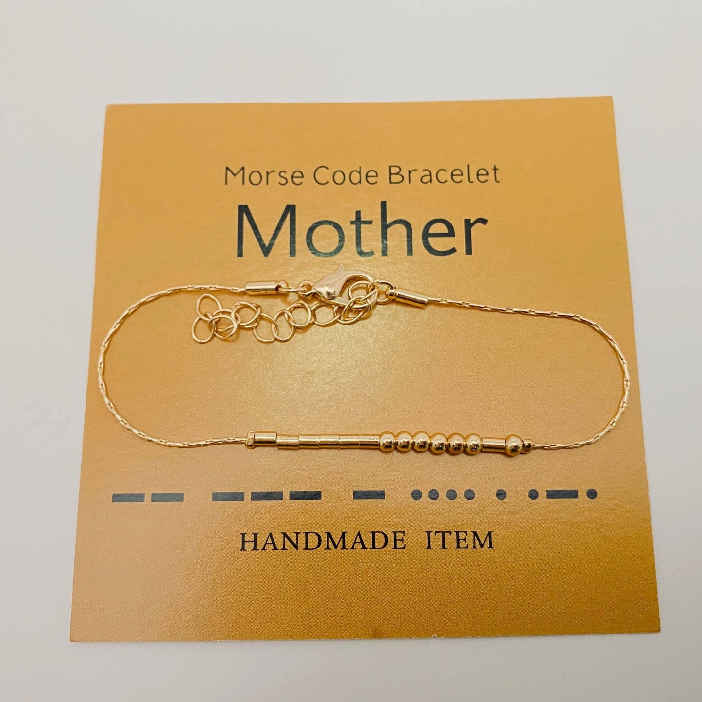 Golden Morse Code Bracelet