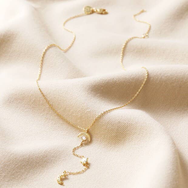 Moonlit Lariat Necklace