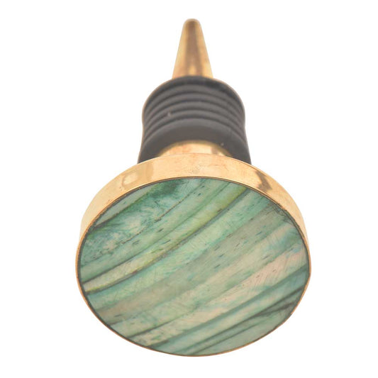 Green Bone Bottle Stopper
