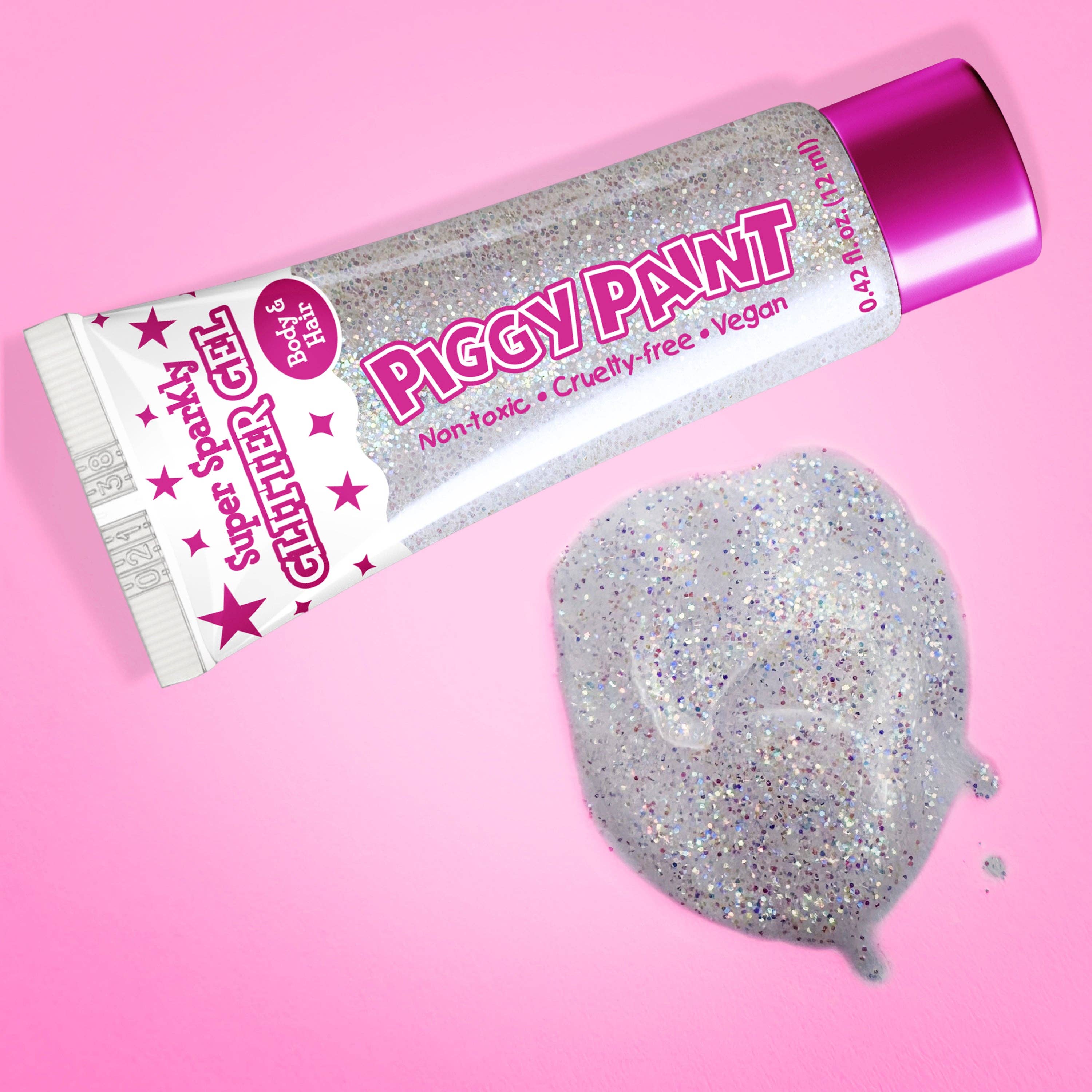 Super Sparkly Fine Glitter Gel - White