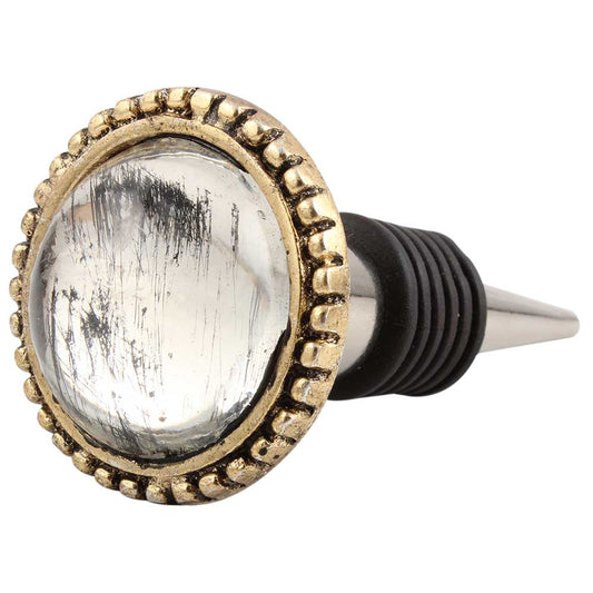 Brass & Glass Wine Stopper
