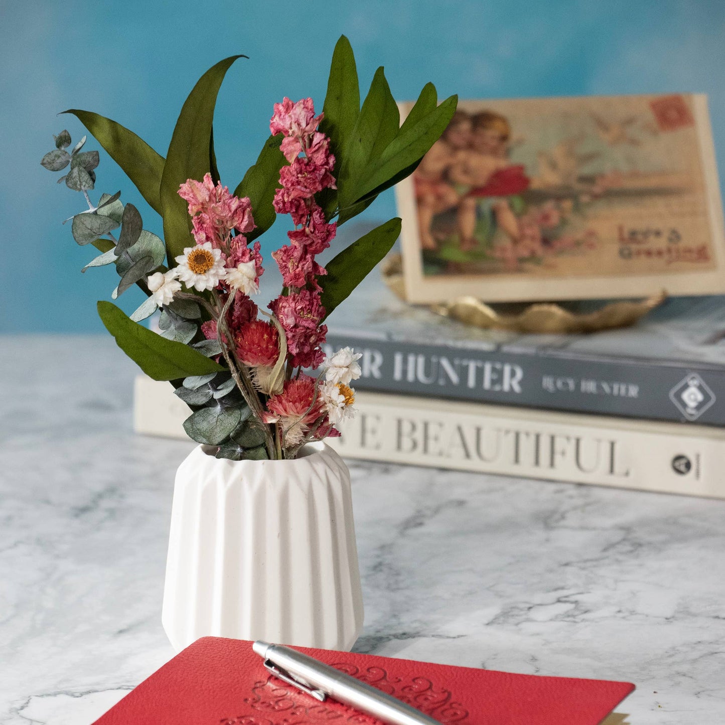Eucalyptus & Pink Larkspur Mini Bundle