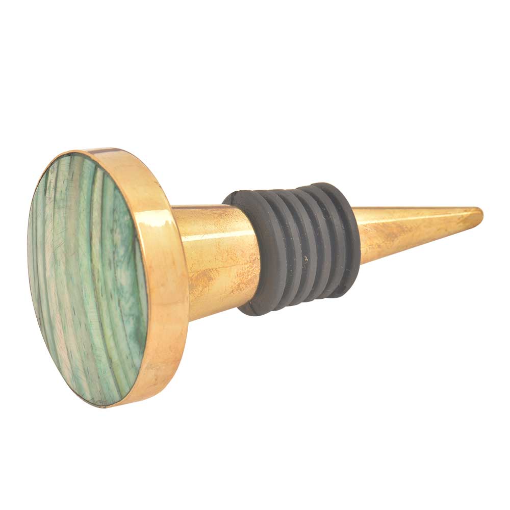 Green Bone Bottle Stopper