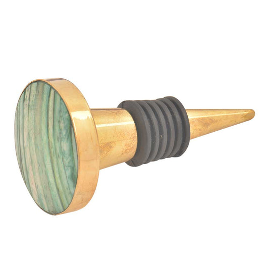 Green Bone Bottle Stopper