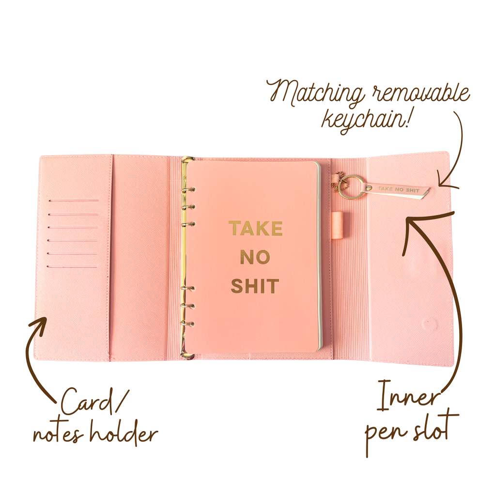 Take No Shit Vegan Leather Journal Planner