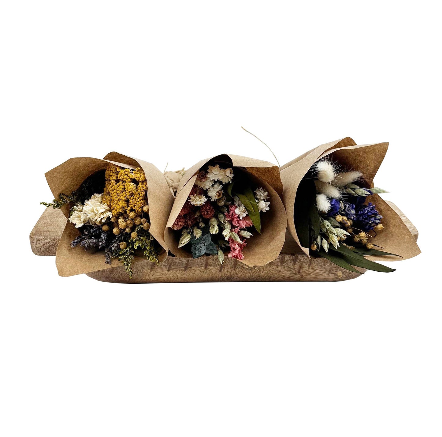 Mini Pink Larkspur & Baby Eucalyptus Bouquet