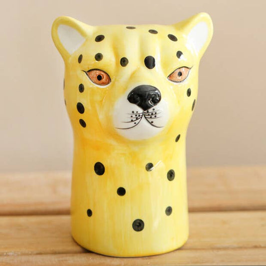 Leopard Guardian Vase