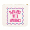 Mahjong Zipper Pouch