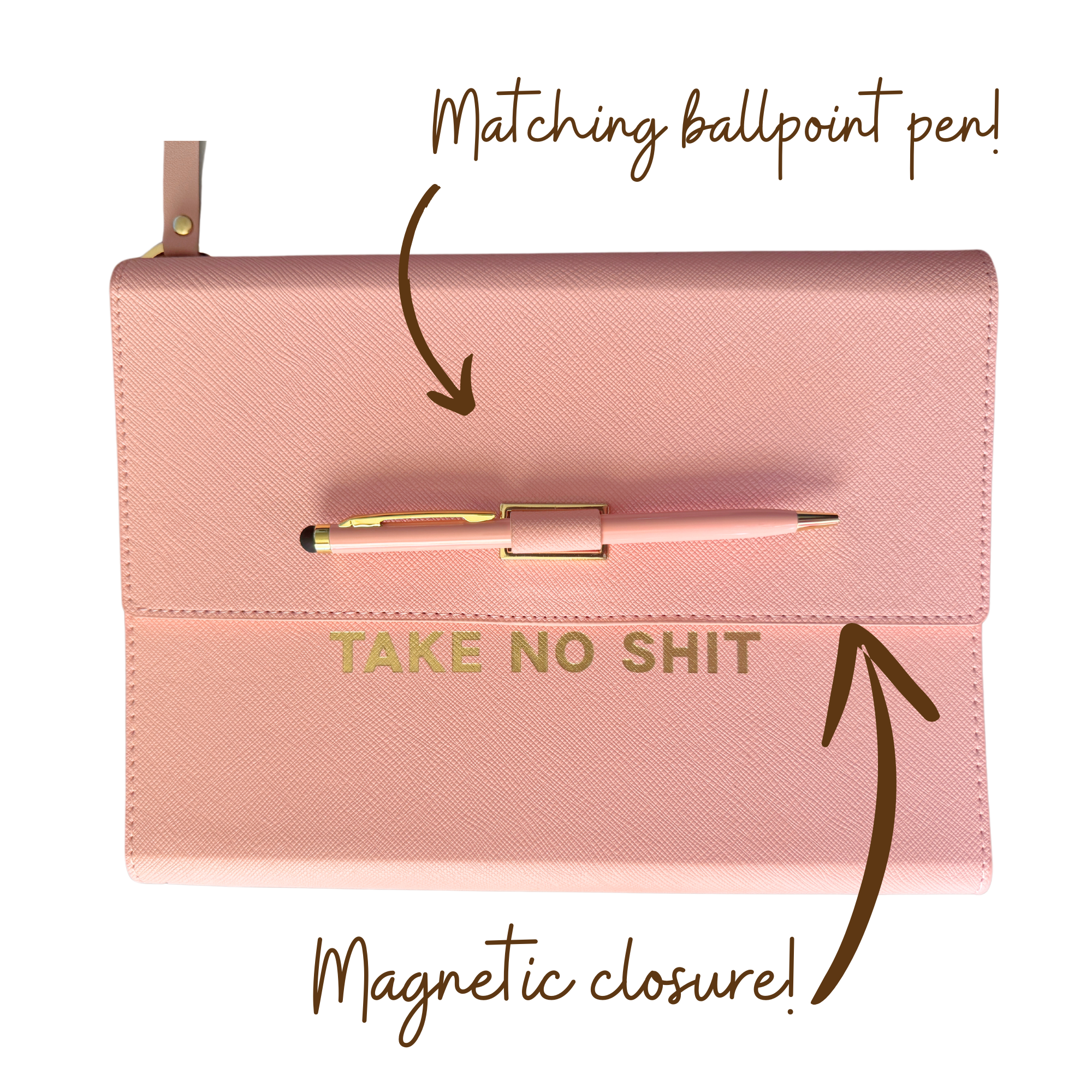 Take No Shit Vegan Leather Journal Planner