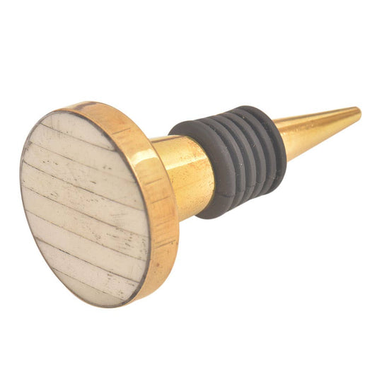 Cream Bone Bottle Stopper