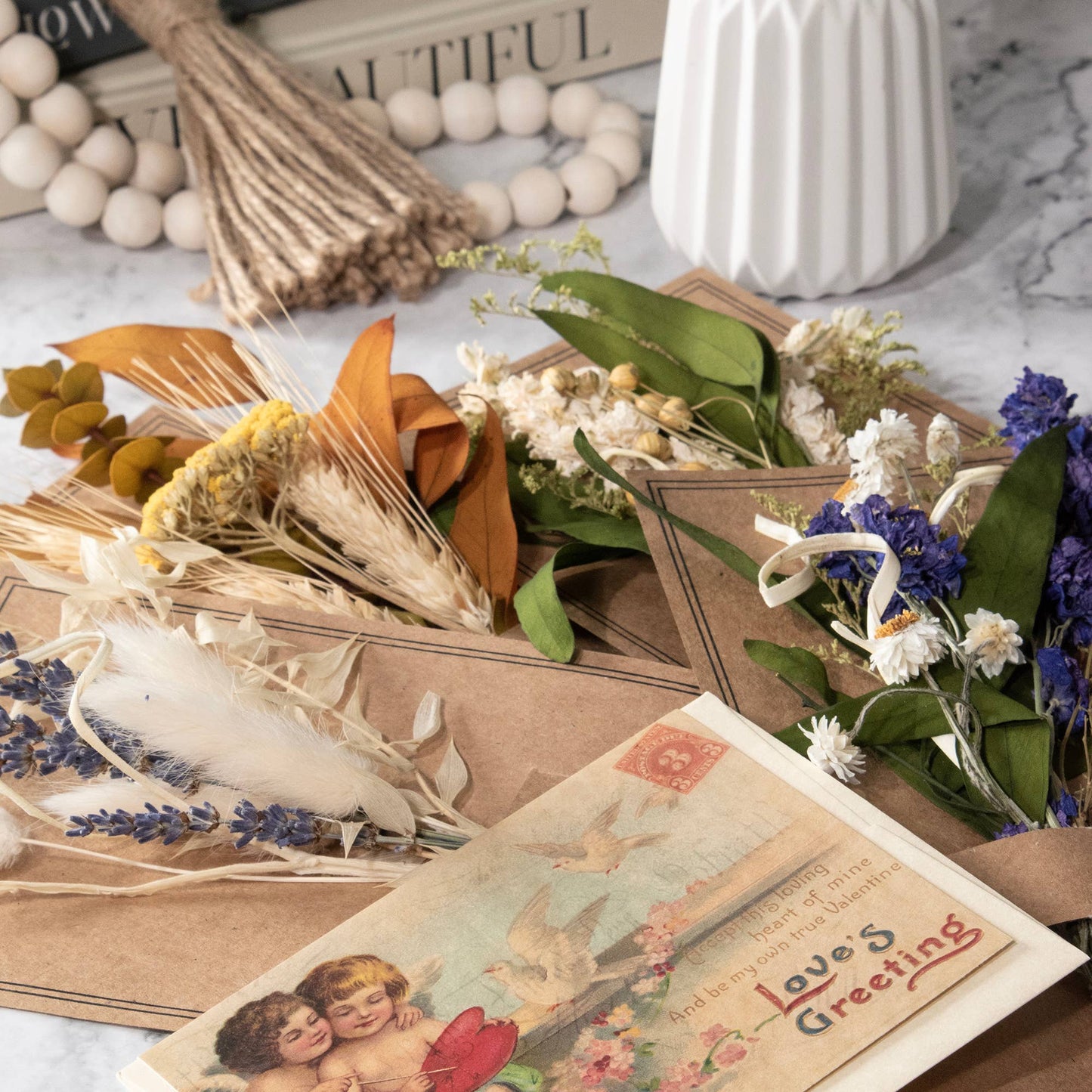 Eucalyptus & Pink Larkspur Mini Bundle