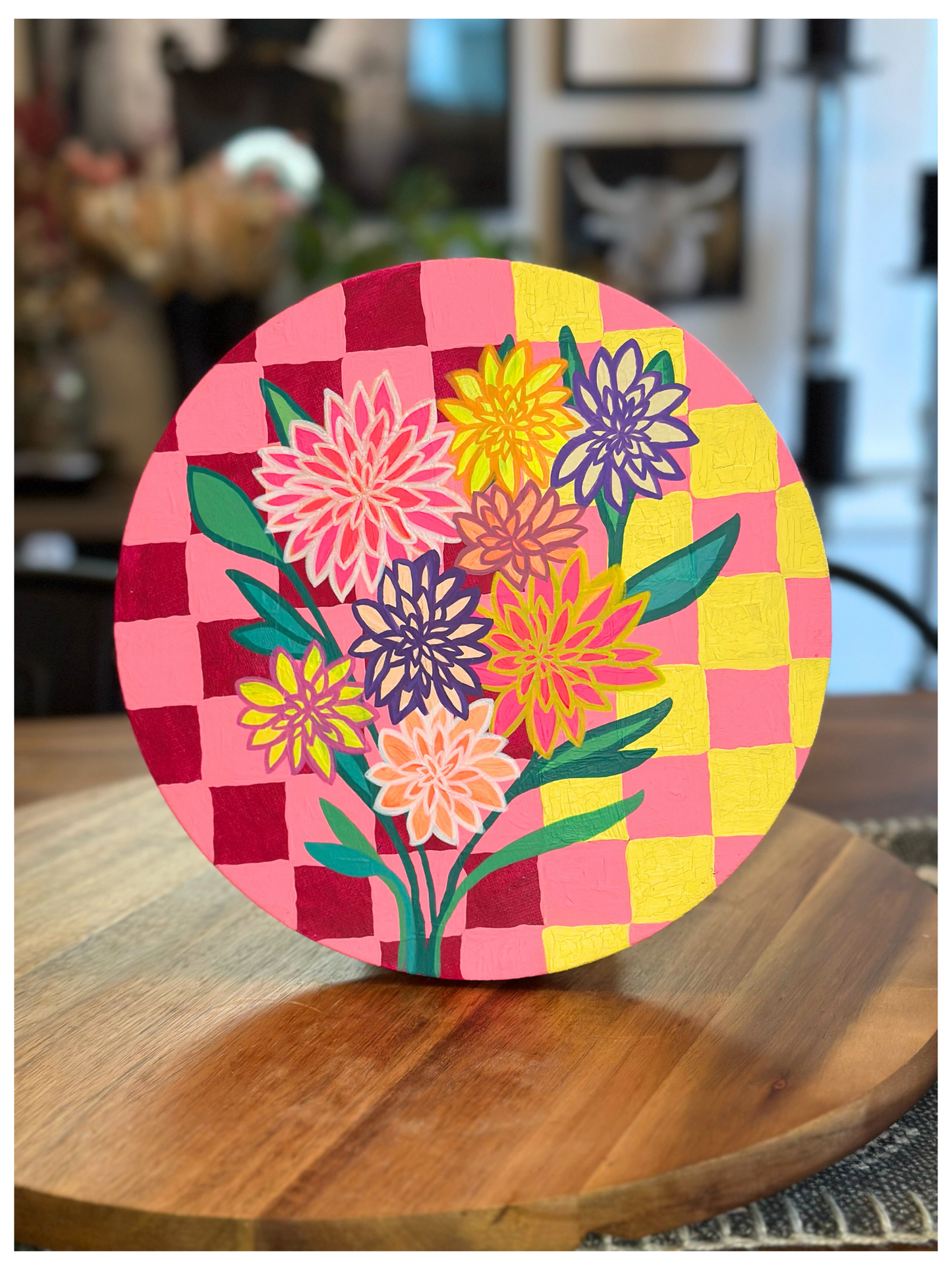 Electric Dahlias - Original Artwork