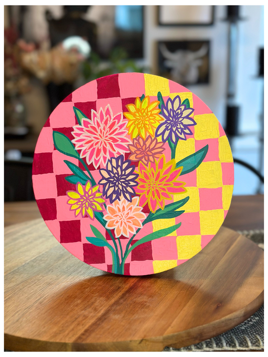 Electric Dahlias - Original Artwork