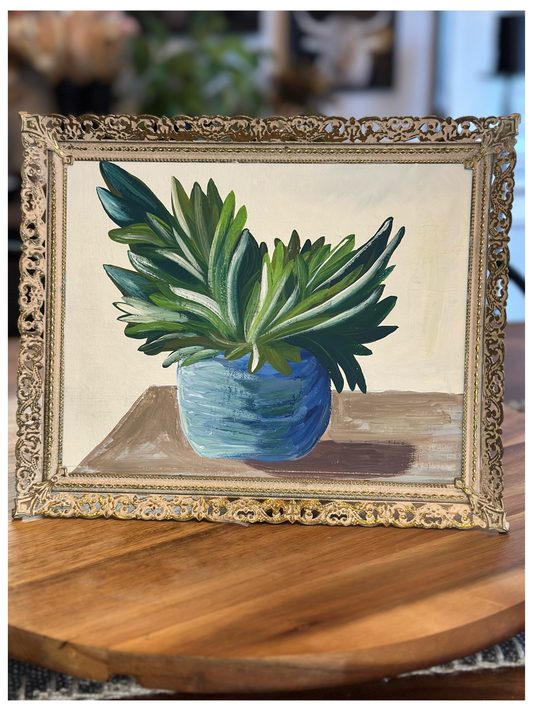 Green in Bloom - Original Framed Artwork