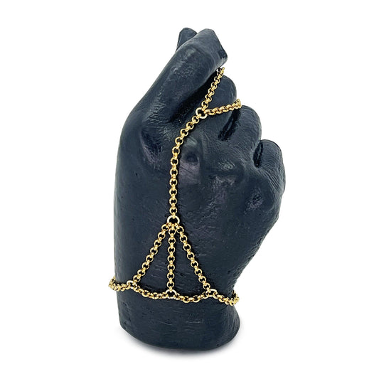 Golden Serpent Hand Chain