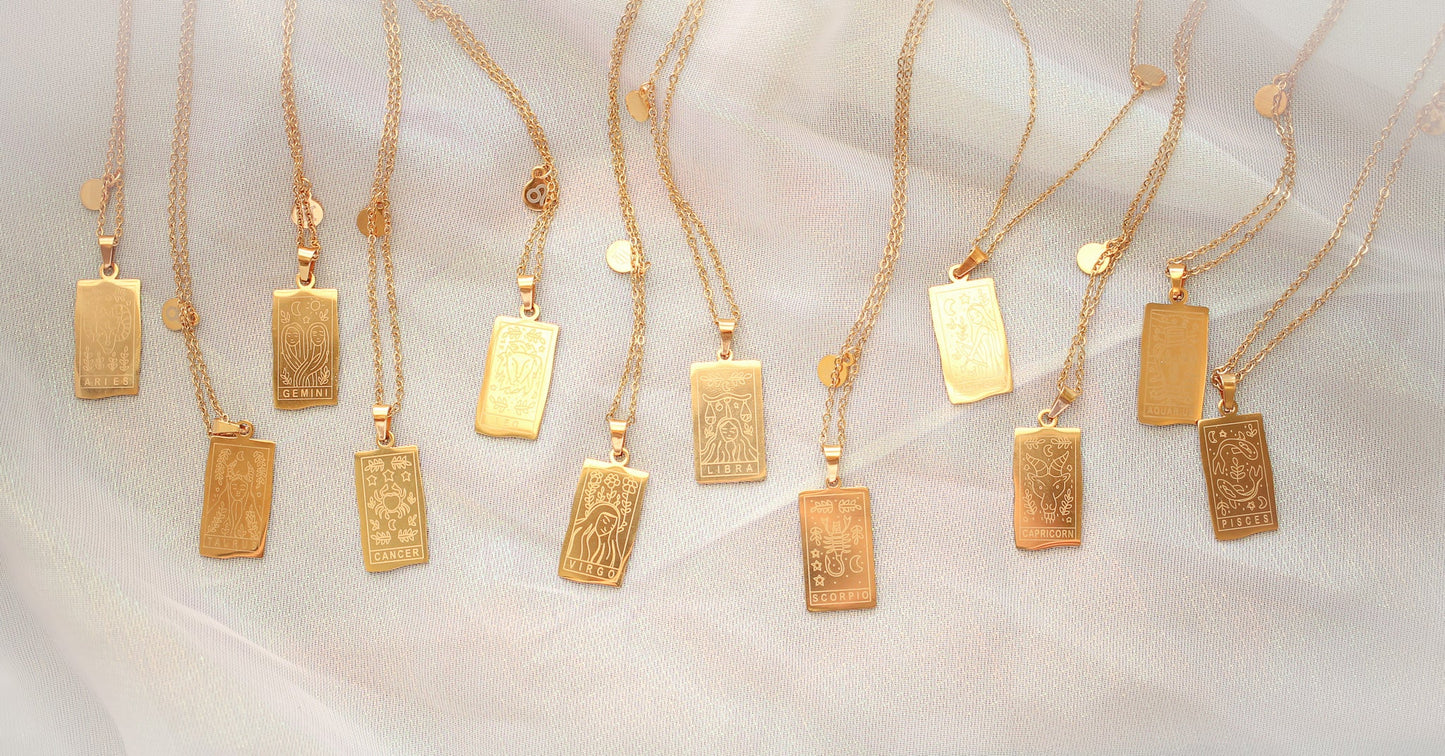Zodiac Pendant Necklace
