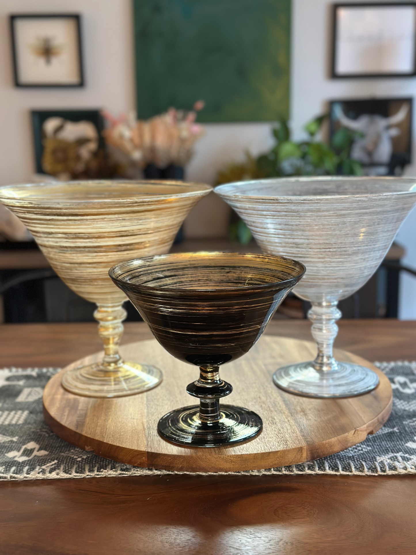 Spellbound Bowl Centerpiece, Small (Black & Gold)