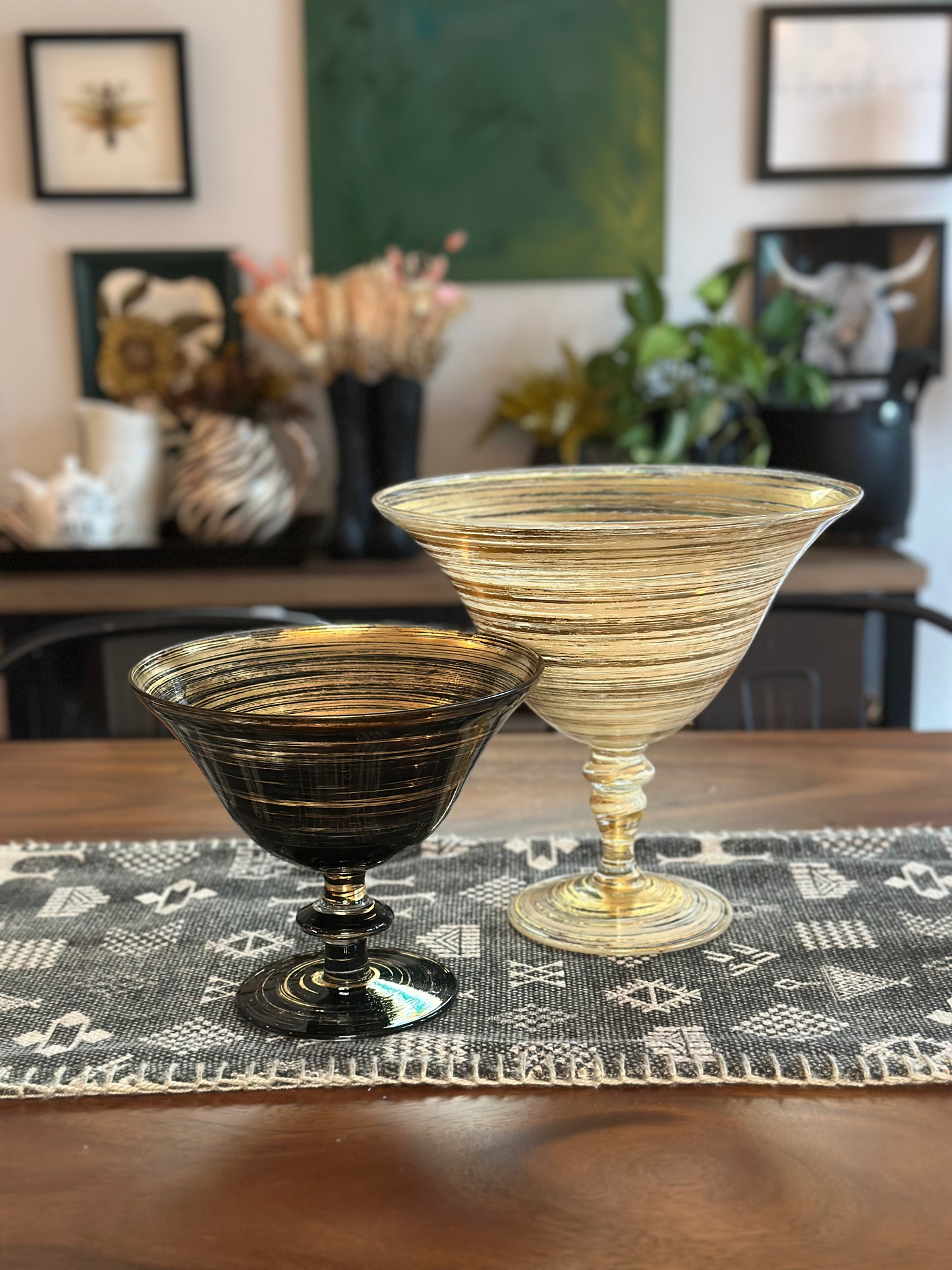 Spellbound Bowl Centerpiece, Small (Black & Gold)