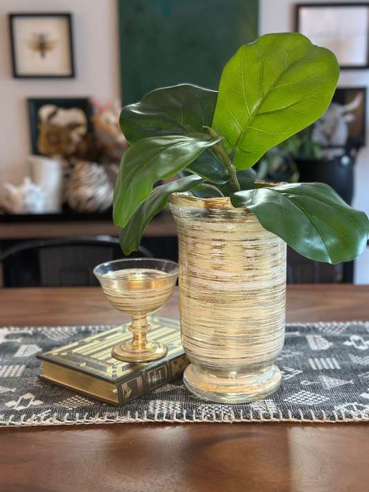 Shadowglass Pedestal Vase