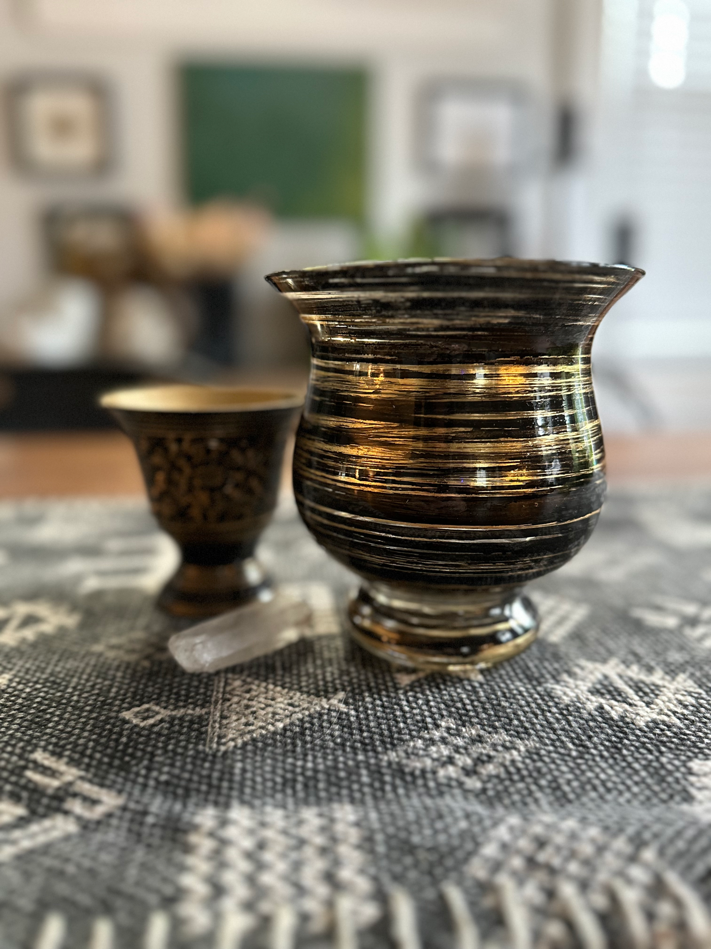 Shadowglass Cauldron Vase