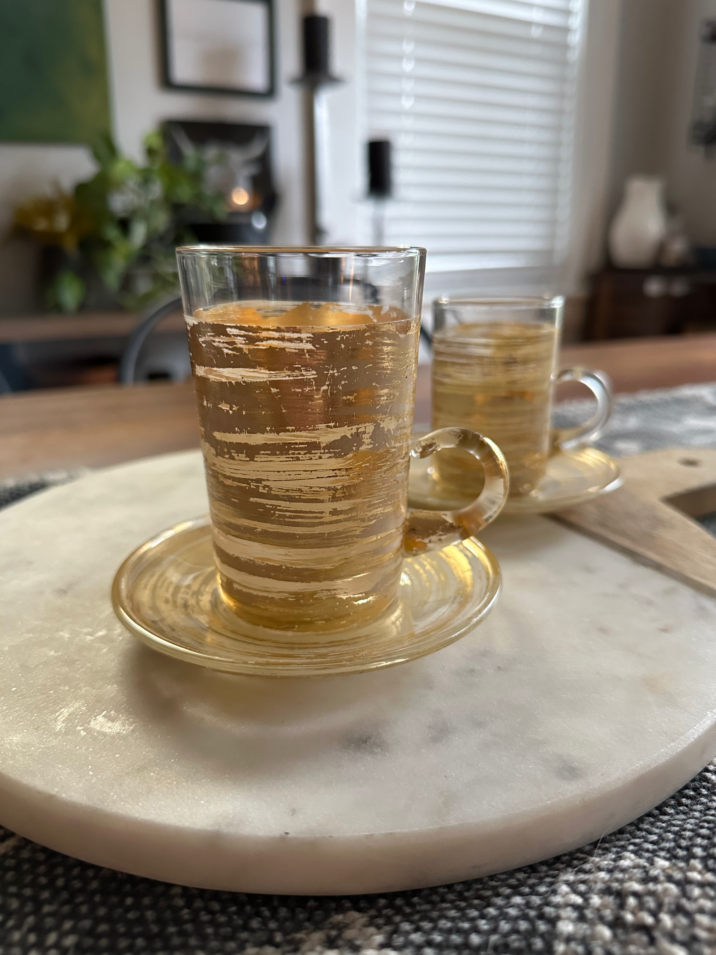 Enchanted Coffee Cups & Saucers, Set of 4