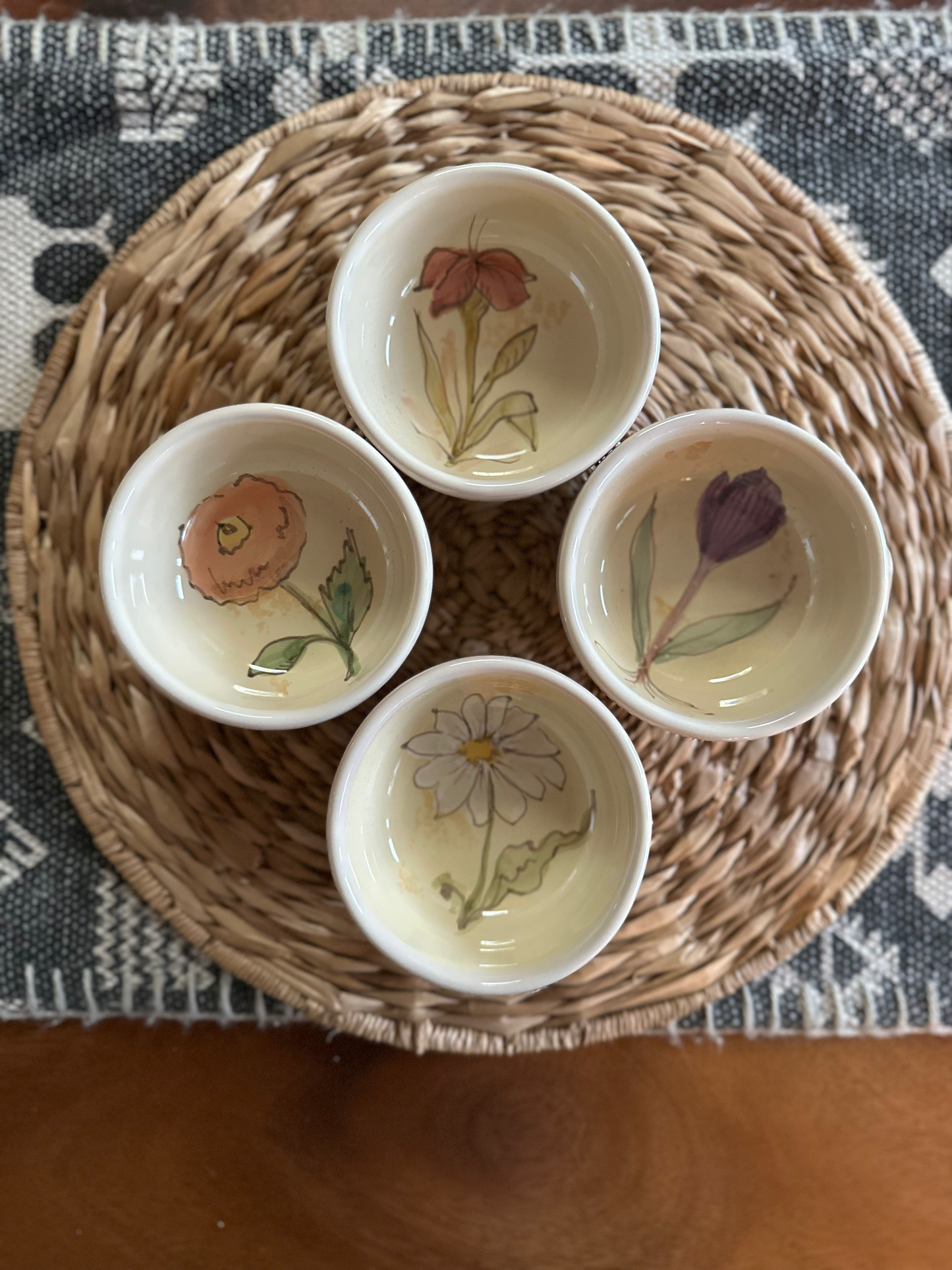 Botanical Blessings Bowls, Set of 4