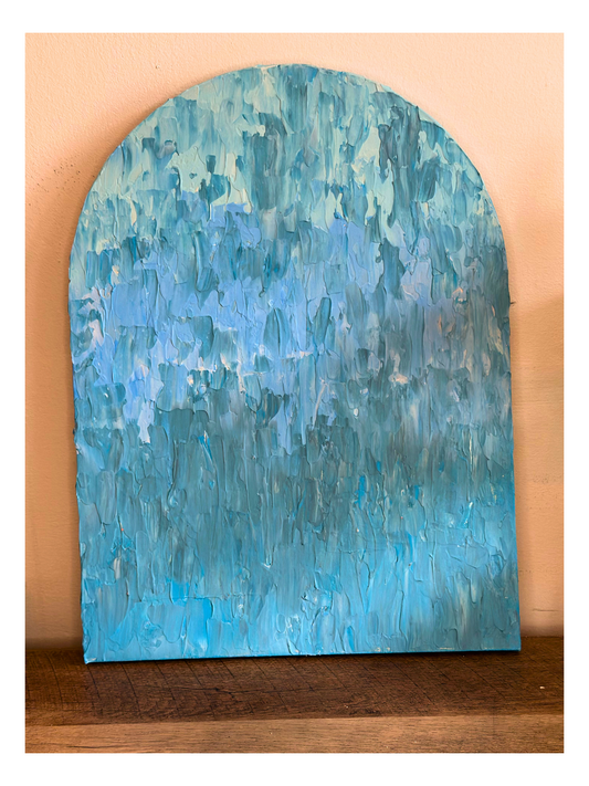 Window to the Sea - Original Textural Art