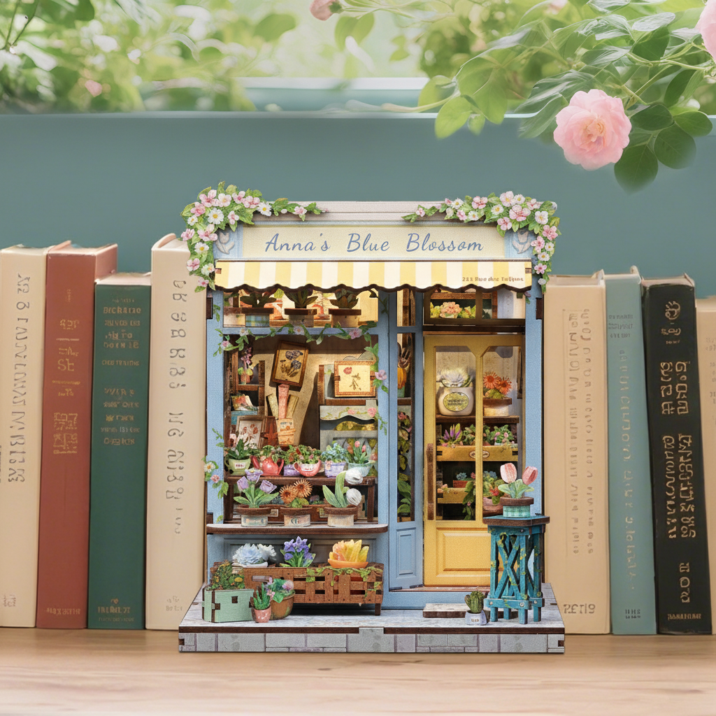 DIY Book Nook Kit: Anna‘s Blue Blossom