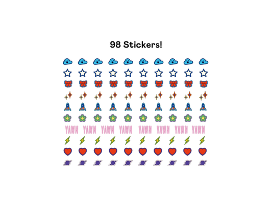 Mystical Mini Nail Art Stickers