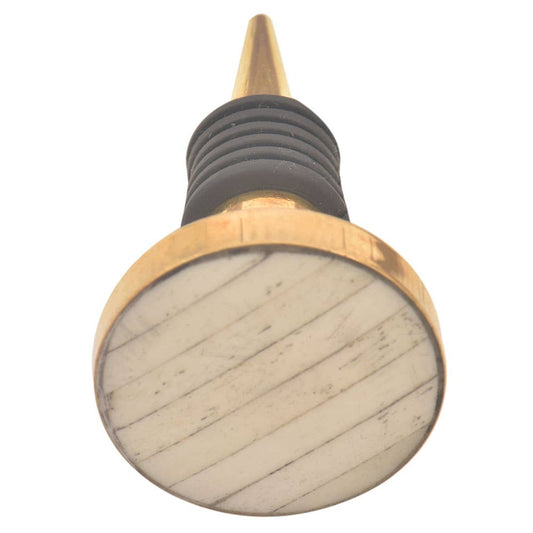 Cream Bone Bottle Stopper