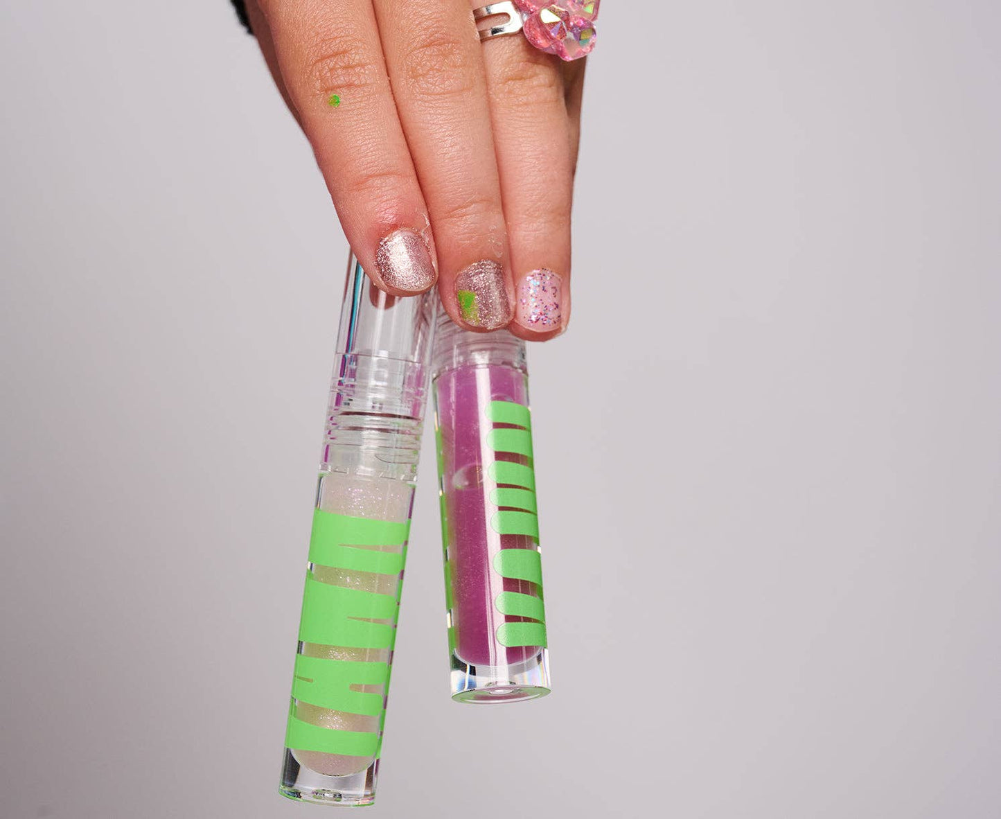 Enchanted Lip Gloss Duo | Crystal Ball + Purple Gem