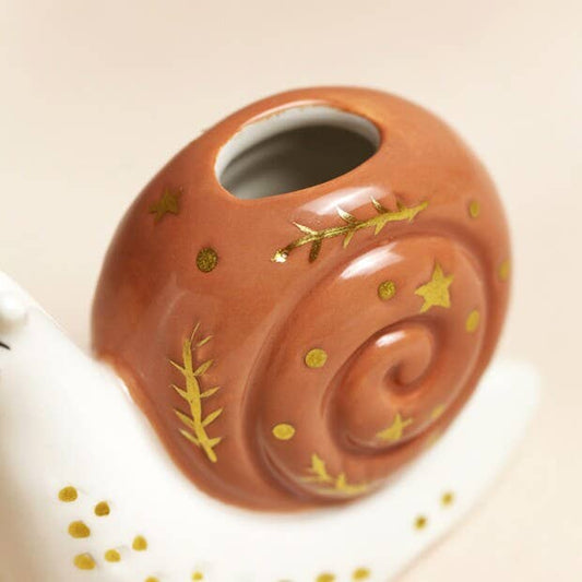 Snail Familiar Bud Vase