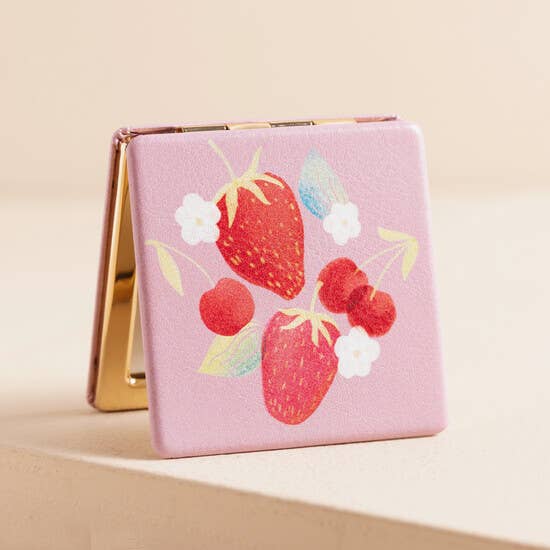 Strawberry Compact Mirror