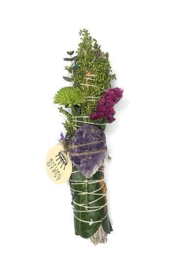 Amethyst White Sage Smudge Stick