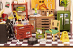 DIY Miniature House Kit: Garage Workshop