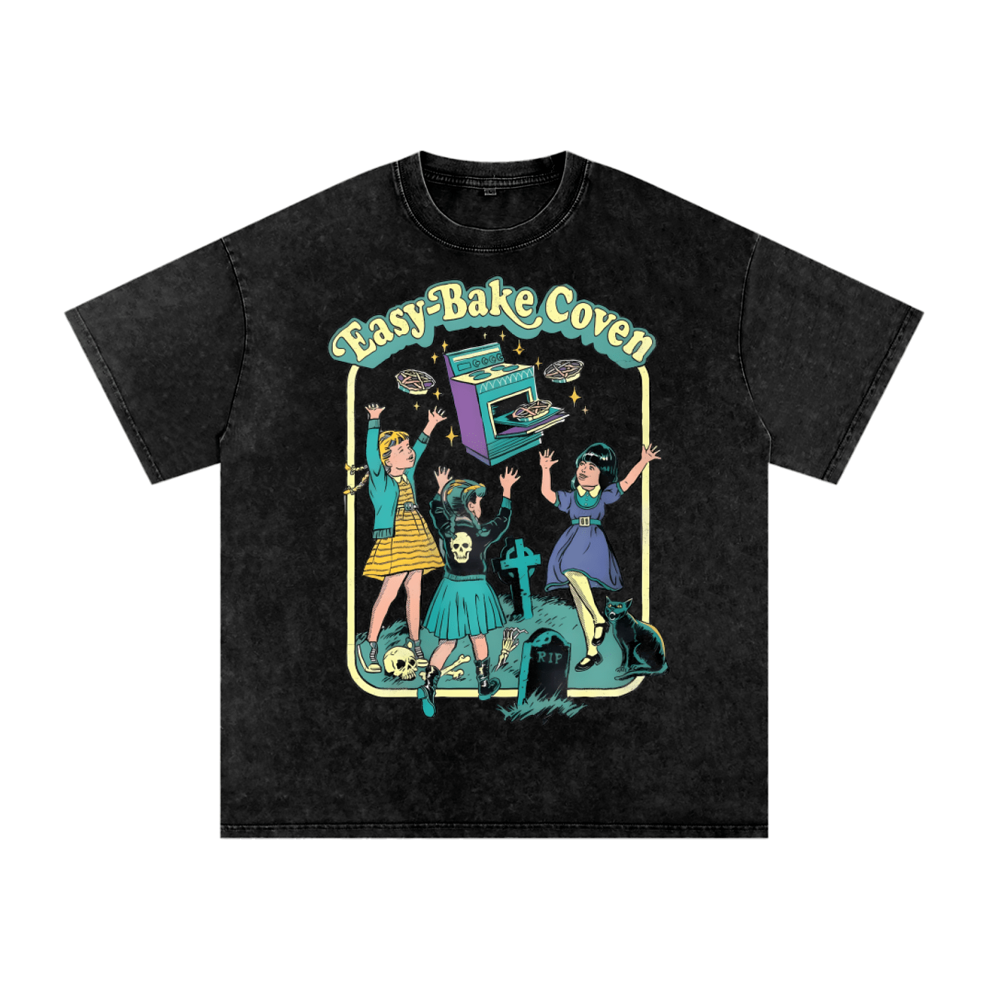 Easy Bake Coven Acid Washed Oversized Tee