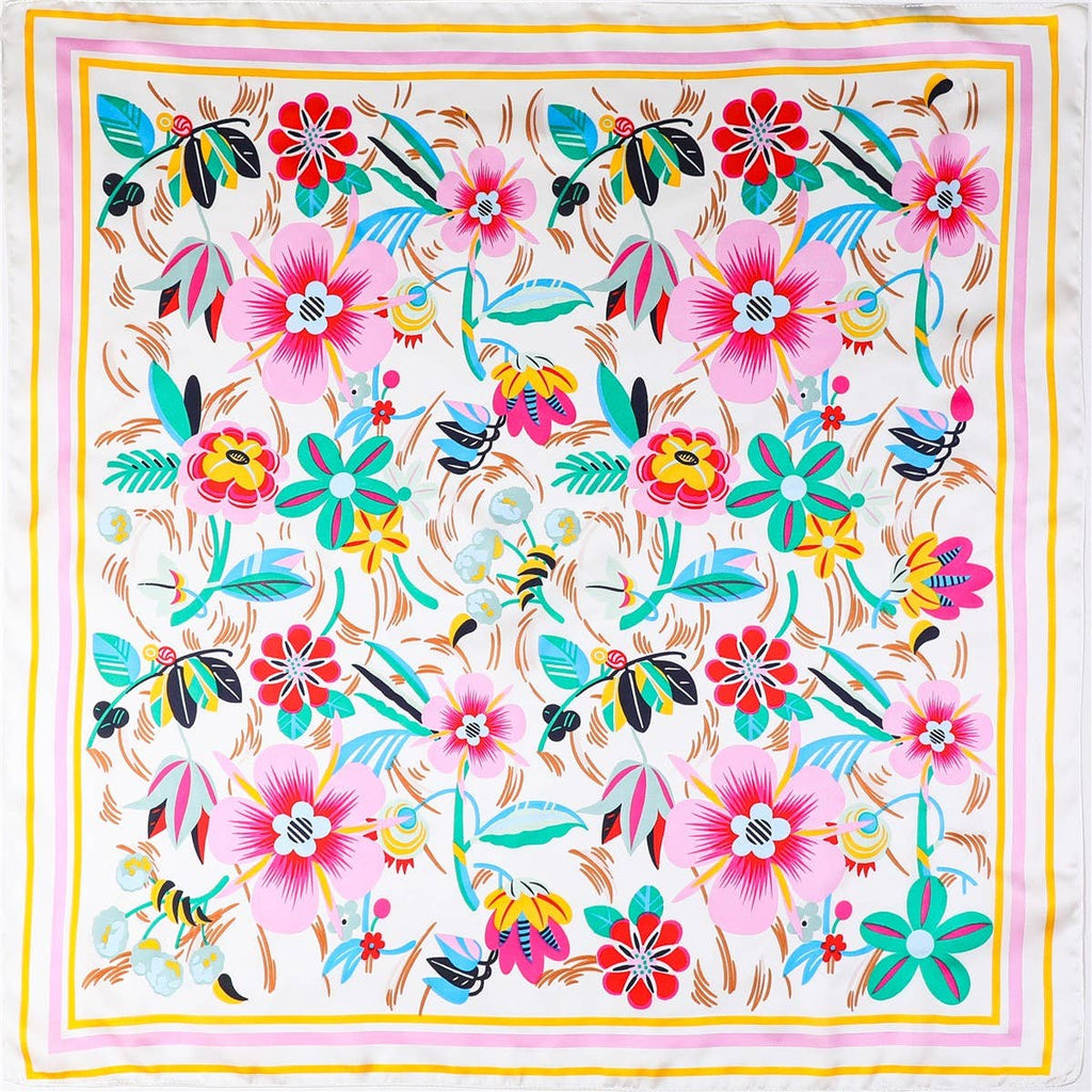 Multi-Color Floral Scarf