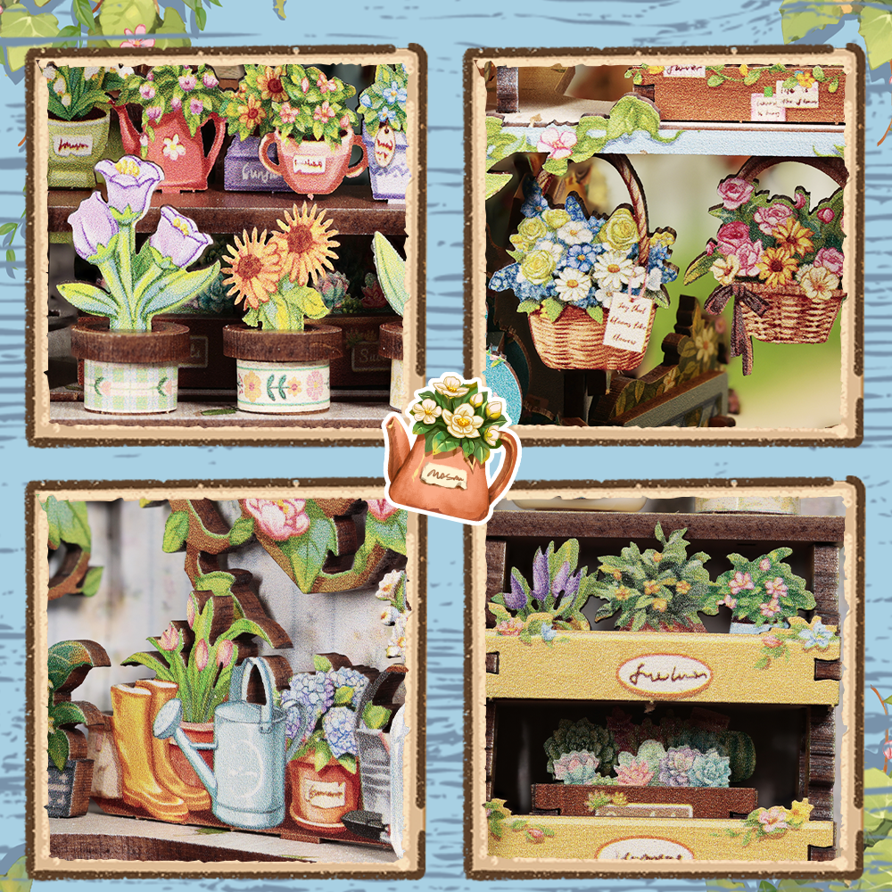 DIY Book Nook Kit: Anna‘s Blue Blossom