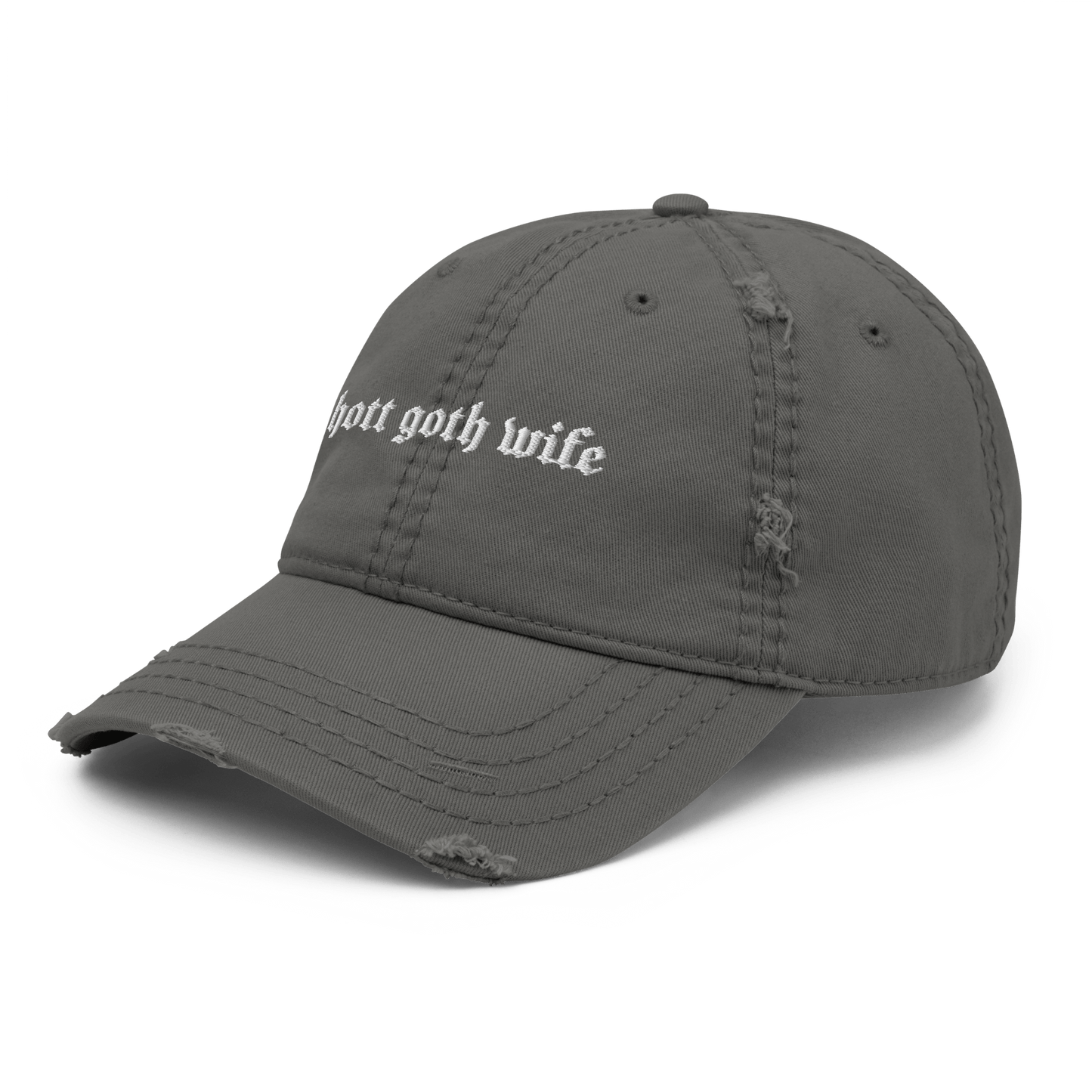 Hott Goth Wife Distressed Dad Hat