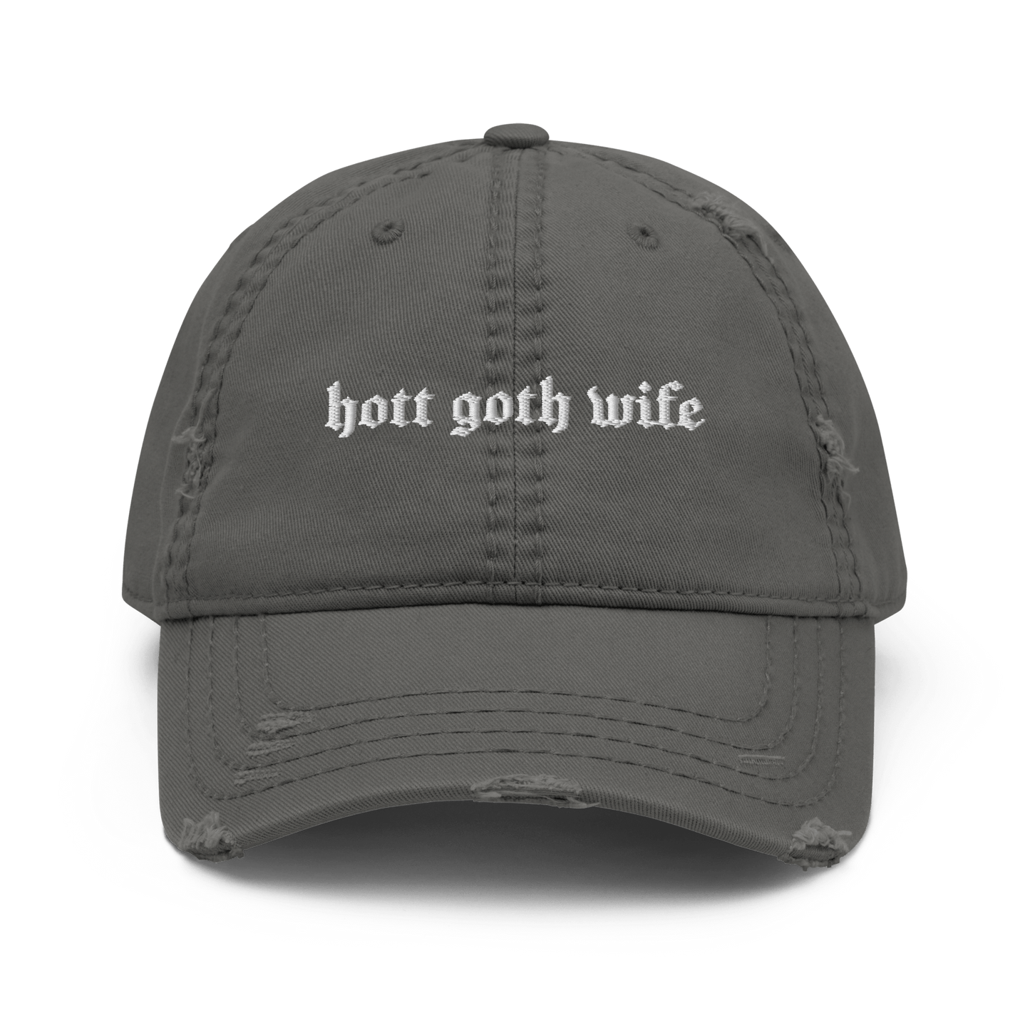 Hott Goth Wife Distressed Dad Hat