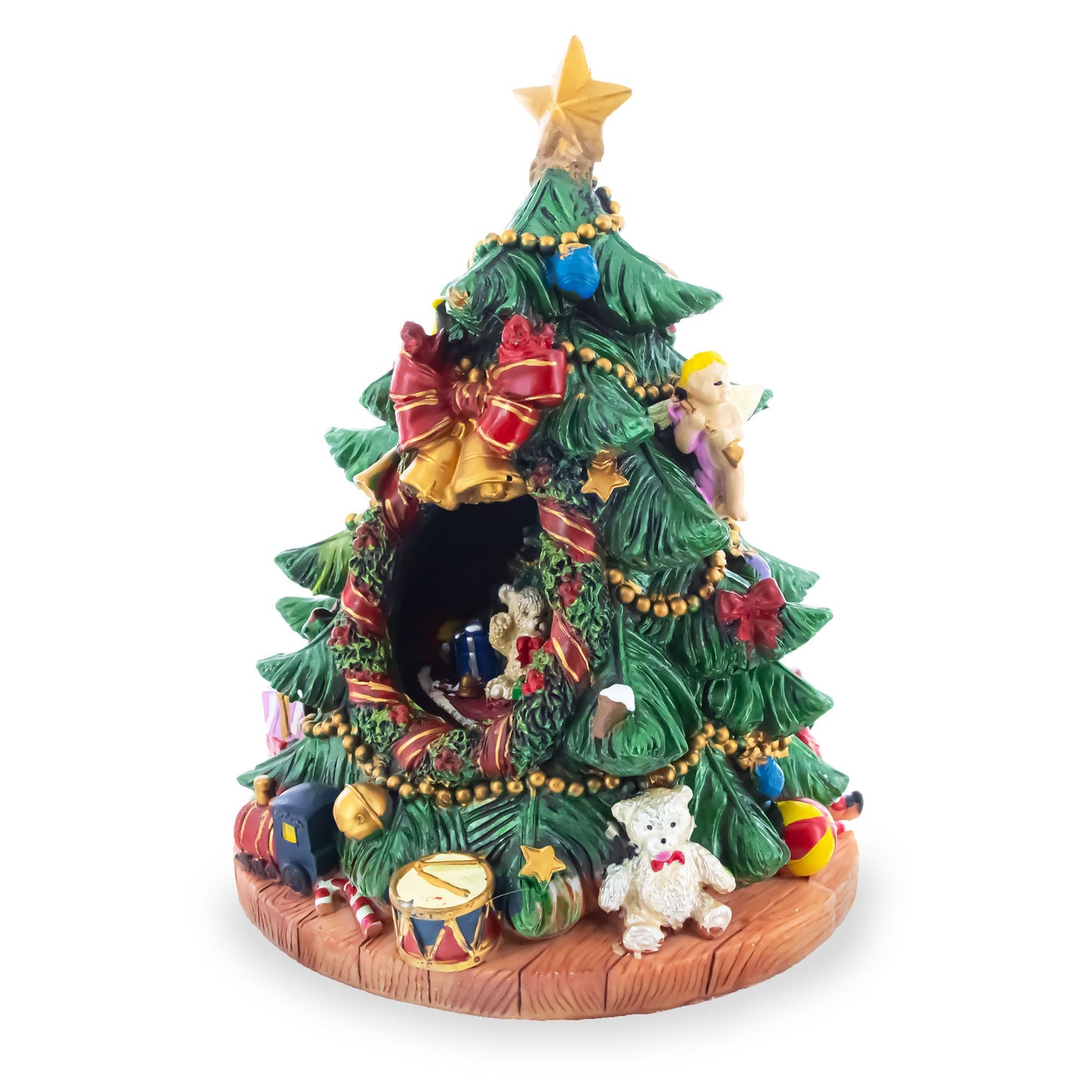 Tabletop Tree Spinning Musical Christmas Figurine