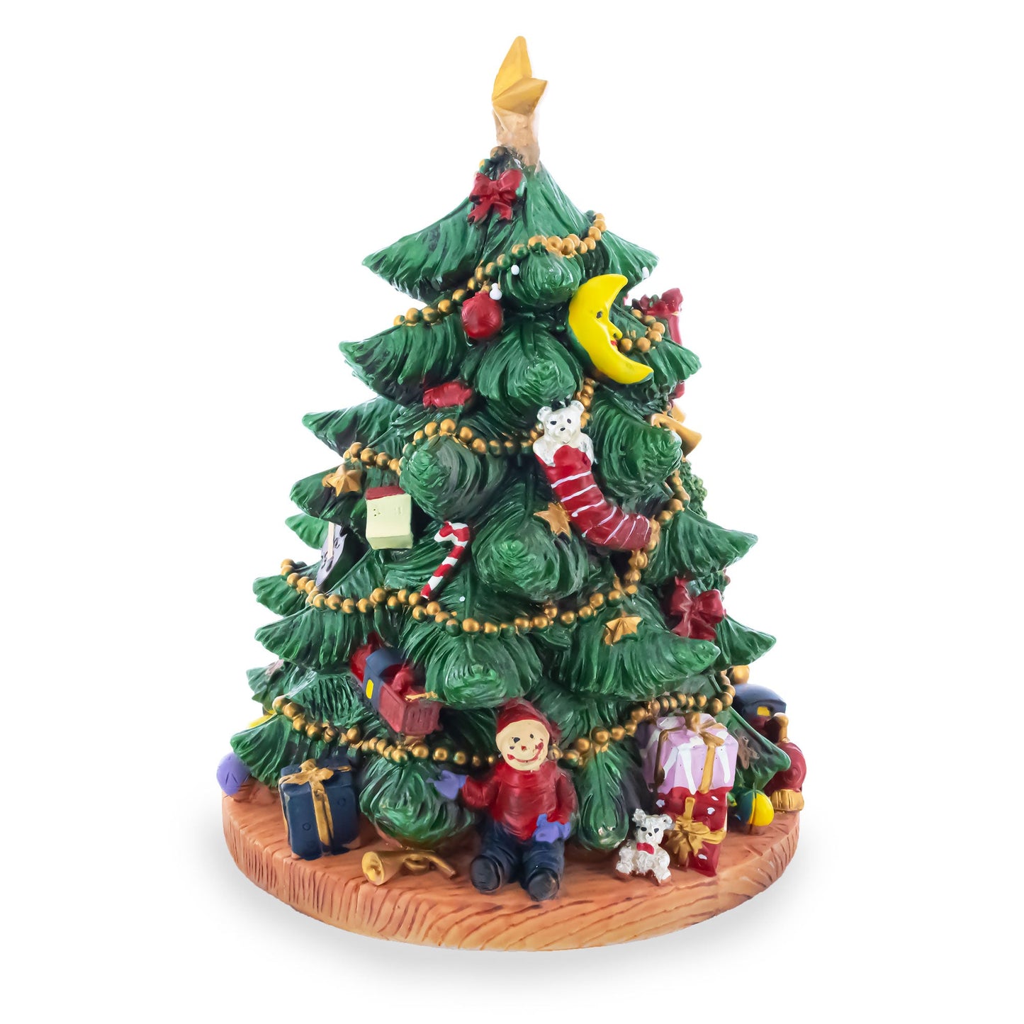Tabletop Tree Spinning Musical Christmas Figurine