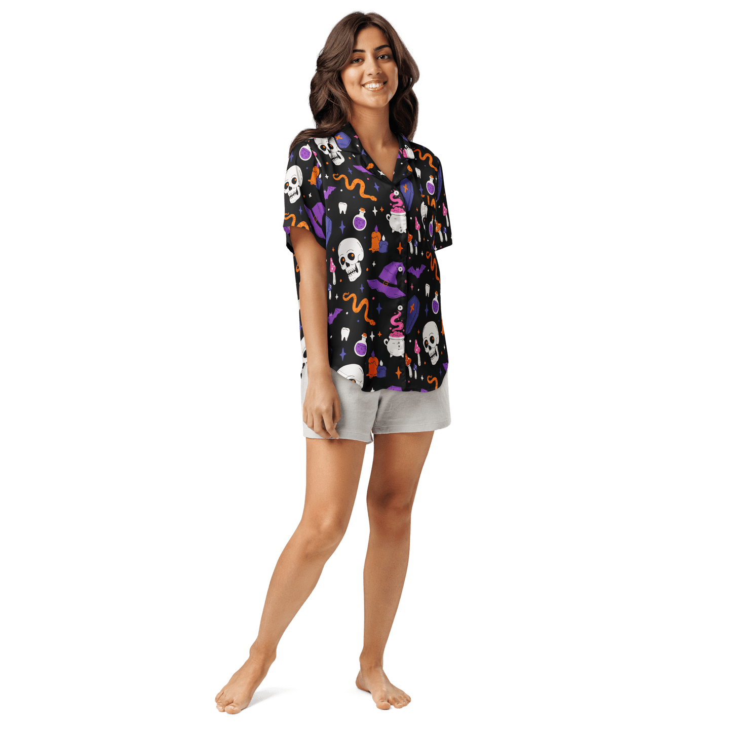 Witch's Whimsy Silky Pajama Top